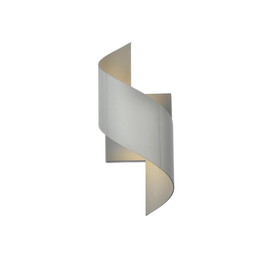 Living District by Elegant Lighting LDOD4034S Raine Integrated LED wall sconce  in silver