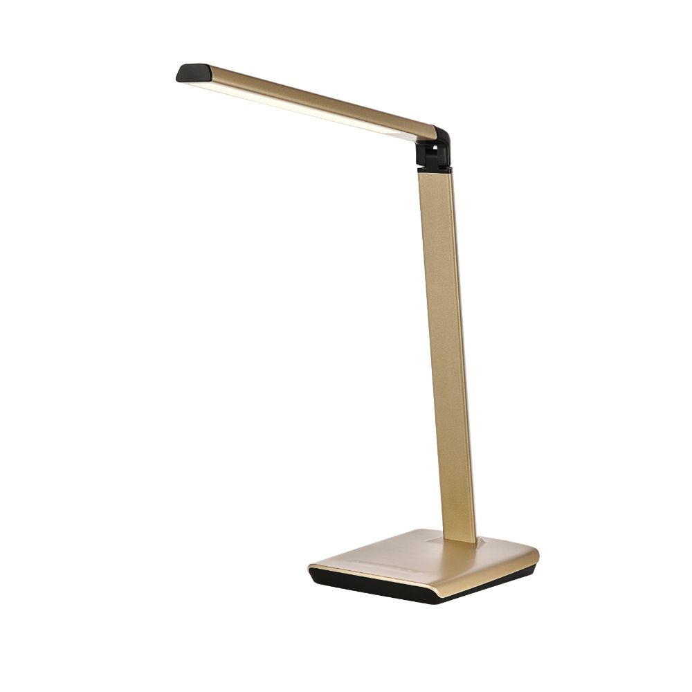 Elegant Decor LEDDS002 Illumen Collection 1-Light Champagne Gold Finish Led Desk Lamp