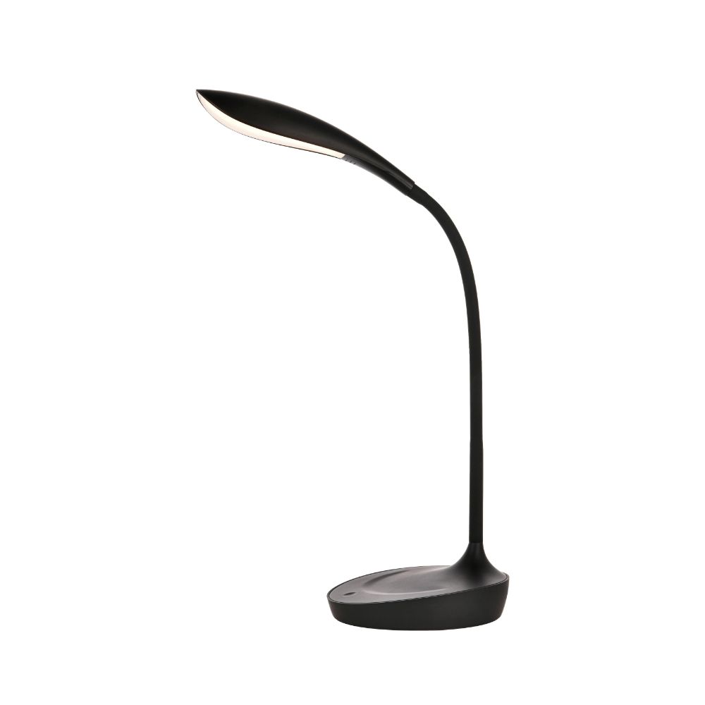 Elegant Decor LEDDS010 Illumen Collection 1-Light Matte Black Finish Led Desk Lamp