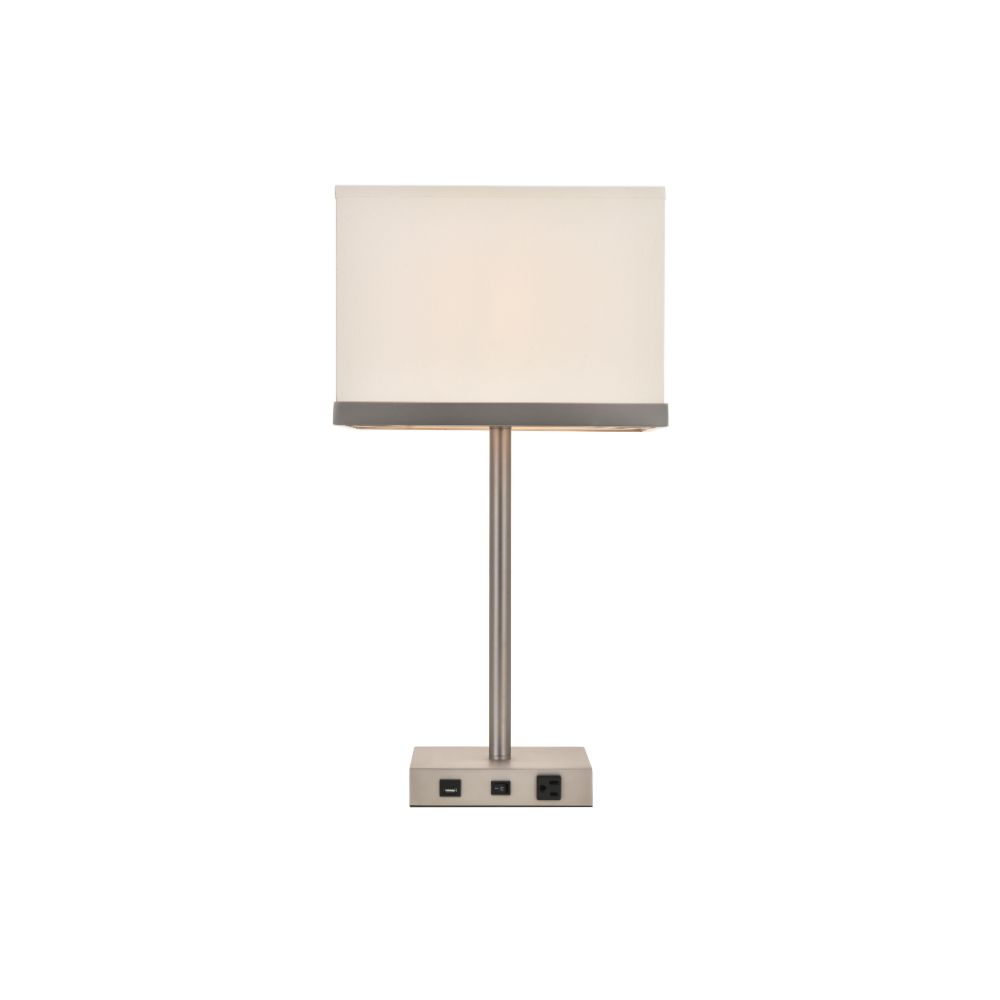 Elegant Lighting TL3011 Belmont 1 Light Table Lamp in Black