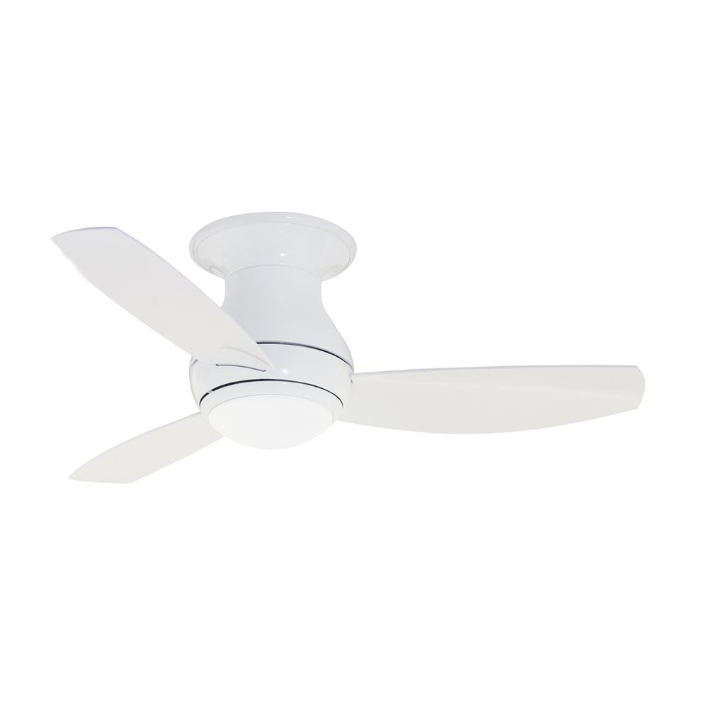 Emerson CF144LWW 44" Curva Sky LED Outdoor Ceiling Fan with All-weather Appliance White blade finish