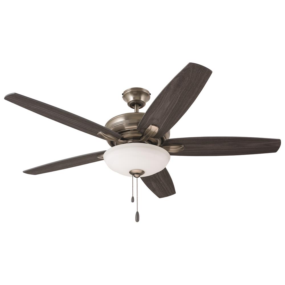 Emerson CF717AP Ashland LED Ceiling Fan  in Antique Pewter with Charcoal/Timber Gray Blades