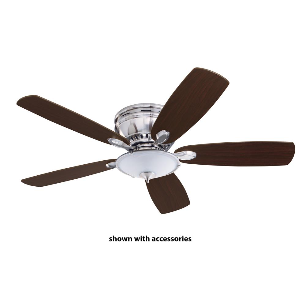Emerson CF905BS 52" Prima Snugger Traditional  Ceiling fan in Brushed Steel with Dark Cherry/Chocolate blade finish