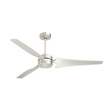 Emerson CF765BS Loft Contemporary  Ceiling fan in Brushed Steel with Brushed Steel blade finish
