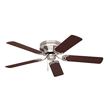 Emerson CF804SBS 42" Snugger Traditional  Ceiling fan in Brushed Steel with Dark Cherry/Mahogany blade finish