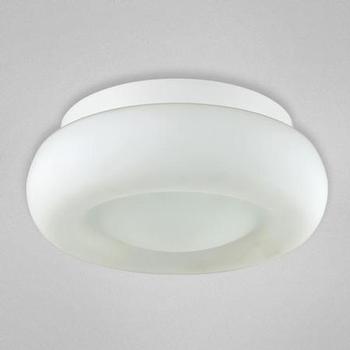 Eurofase Lighting 23024-014 Disk 1 Light Small Flush Mount Ceiling Fixture in White
