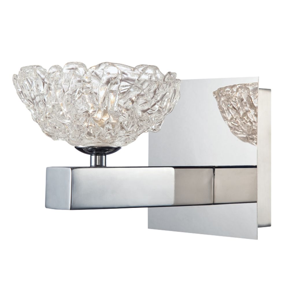Eurofase 28199-014 Caramico 1-Light  Wall Sconce In Chrome