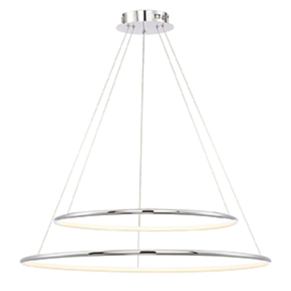 Eurofase 31861-014 Valley Large Two-Tier LED Pendant In Chrome