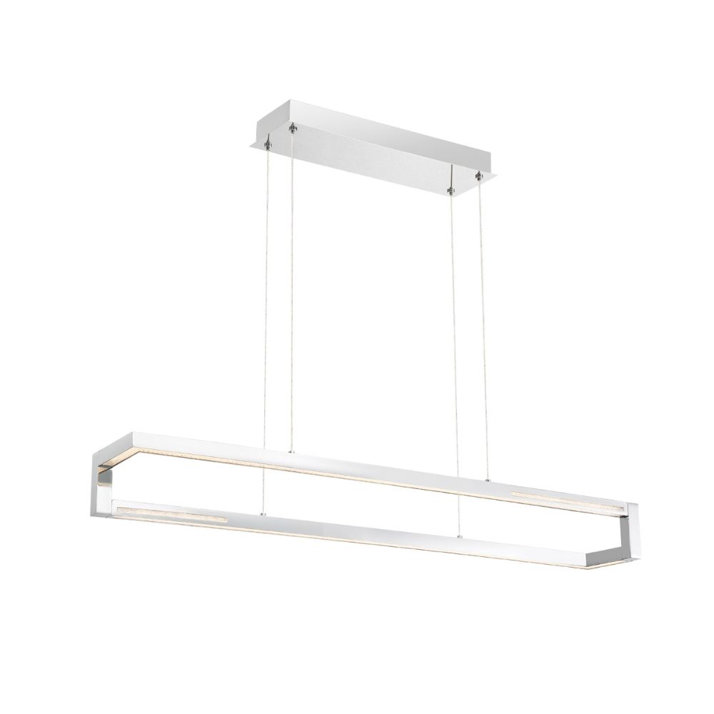 Eurofase 35727-019 Clinton Small Linear LED Chandelier In Chrome
