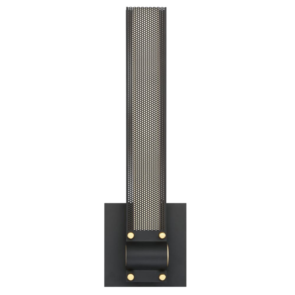 Eurofase 37052-010 Admiral LED Wall Sconce In Matte Black/Brass