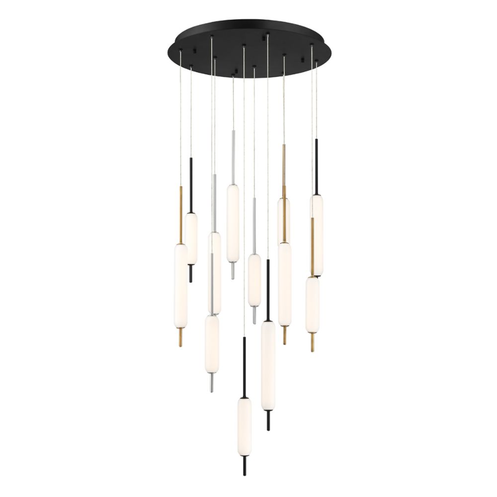 Eurofase 37235-031 Cumberland 12-Light  Round LED Chandelier In Mixed