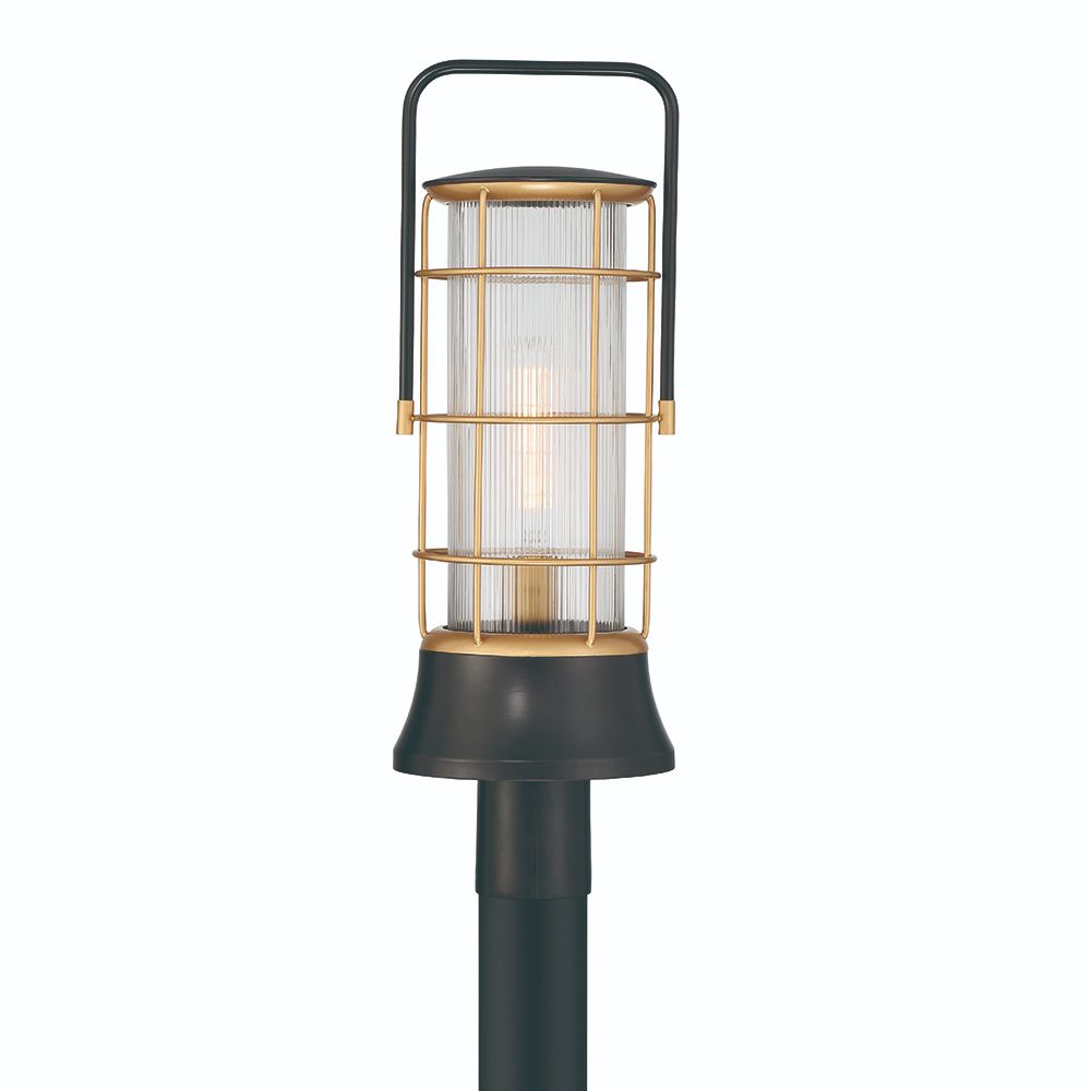 Eurofase 44265-014 Rivamar 1 light Lantern in Oil rubbed bronze + gold