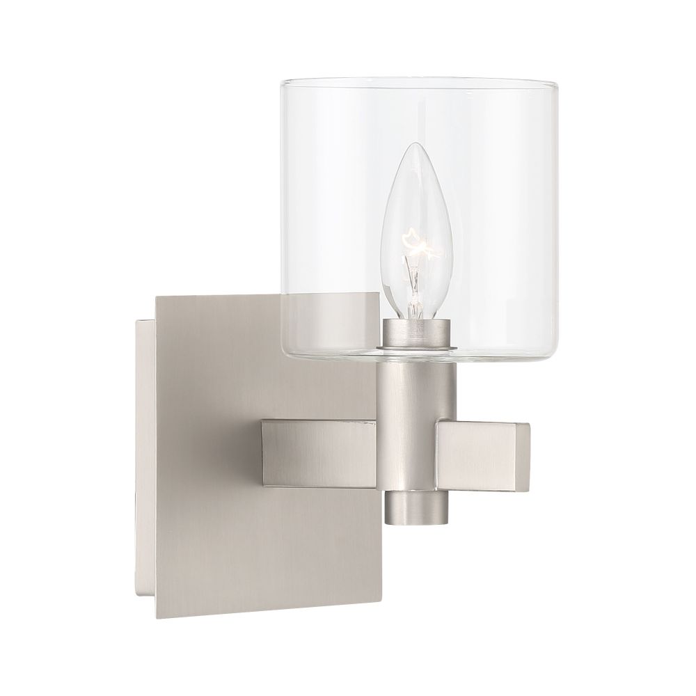 Eurofase 46811-028 Decato 1 Light Sconce in Nickel