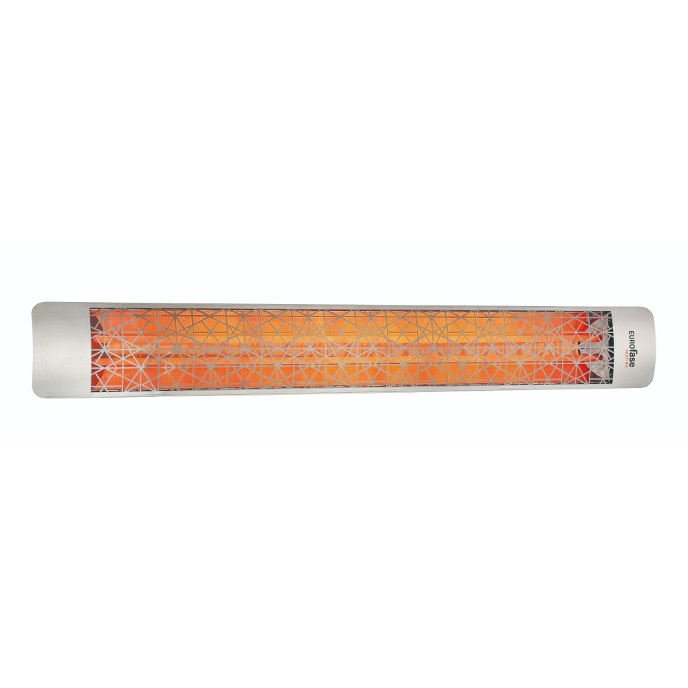 Eurofase Heating Co. EF60208S4 6000 Watt Electric Infrared Dual Element Heater in Stainless Steel