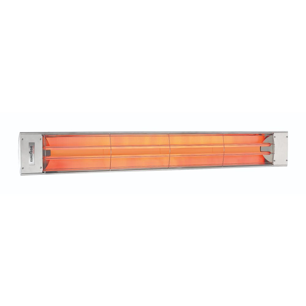 Eurofase Heating Co. EF60208S 6000 Watt Electric Infrared Dual Element Heater in Stainless Steel