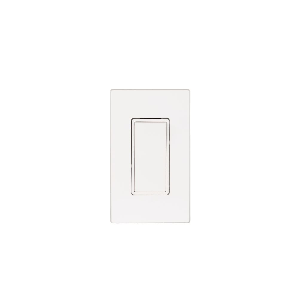 Eurofase Heating Co. EFSSPW1 Single Simple Switch Wall Plate and Gang Box - 20 Amp Per Pole in White