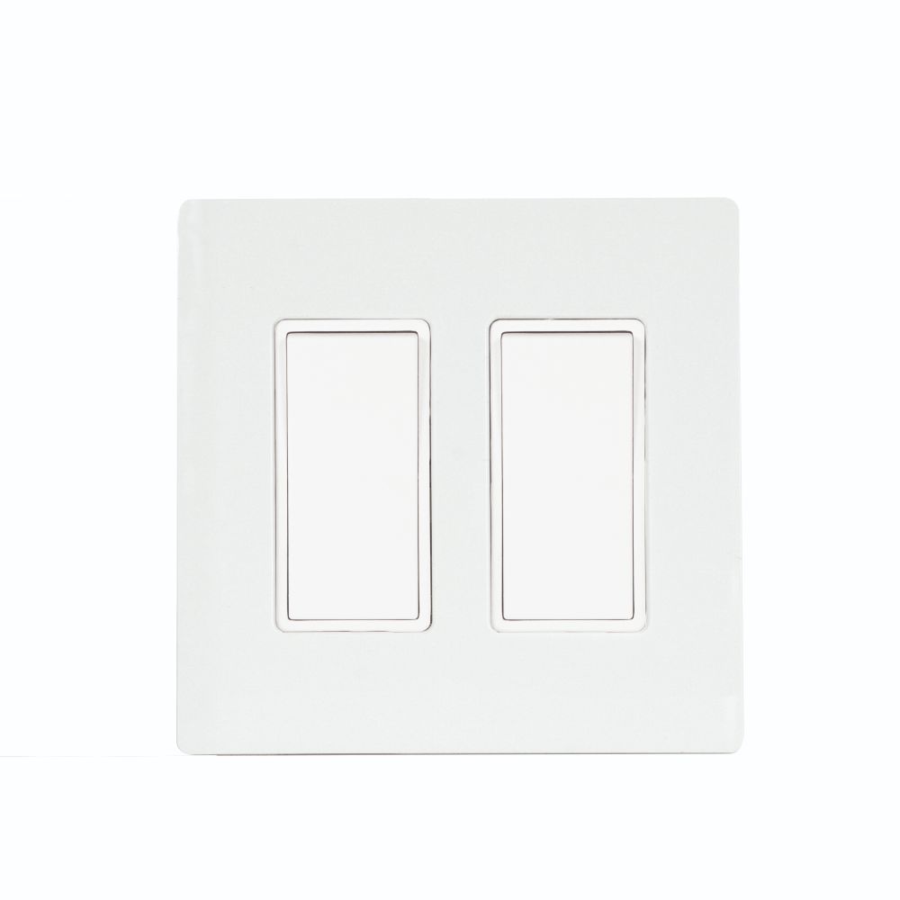 Eurofase Heating Co. EFSSPW2 Single Simple Switch Wall Plate and Gang Box - 20 Amp Per Pole in White