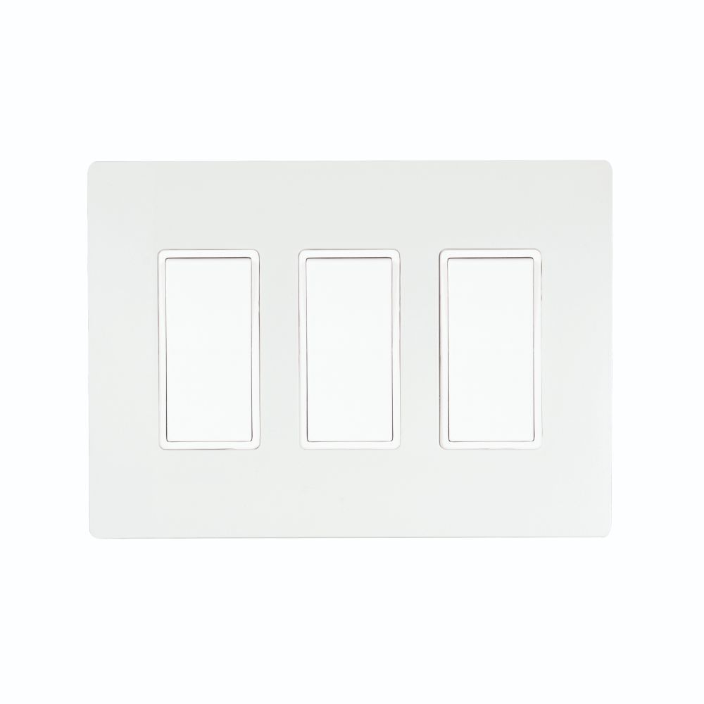 Eurofase Heating Co. EFSSPW3 Single Simple Switch Wall Plate and Gang Box - 20 Amp Per Pole in White