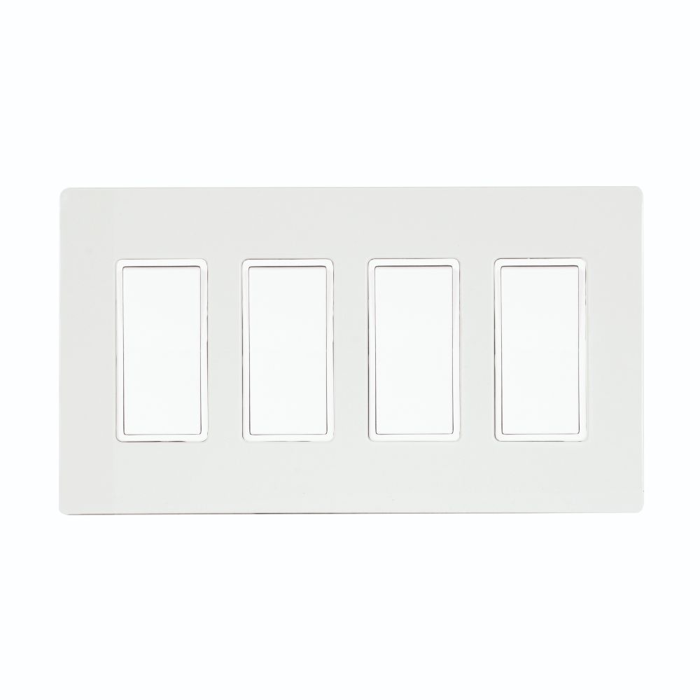 Eurofase Heating Co. EFSSPW4 Single Simple Switch Wall Plate and Gang Box - 20 Amp Per Pole in White