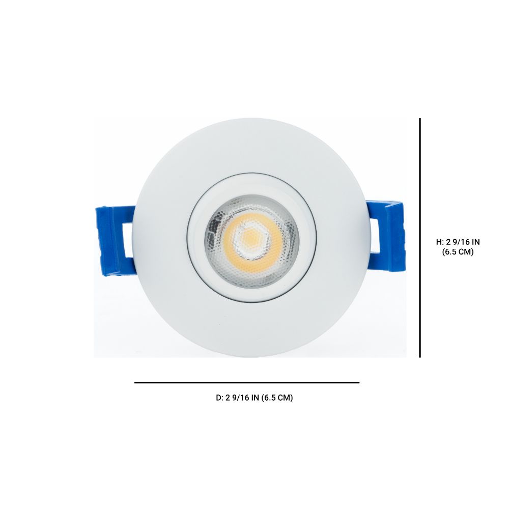 Eurofase 45364-013 2 Inch Mini Round Gimbal In White 