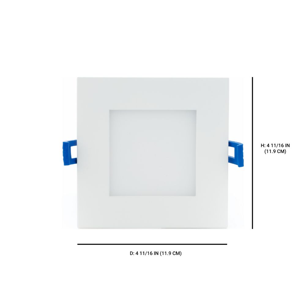 Eurofase 45375-019 4 Inch Slim Square Downlight In White