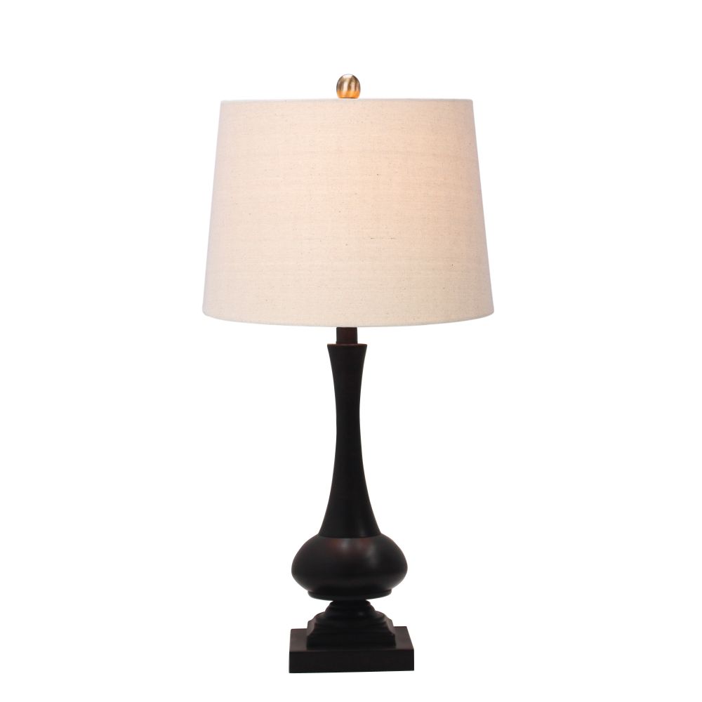 Fangio Lighting W-1553ORB 28 in. Metal  Table Lamp in a Oil Rubbed Bronze Finish