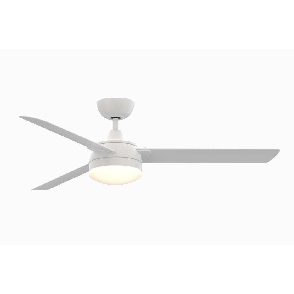 Fanimation Xeno Wet - 56 inch - Matte White with Matte White Blades and LED Indoor/Outdoor Fan
