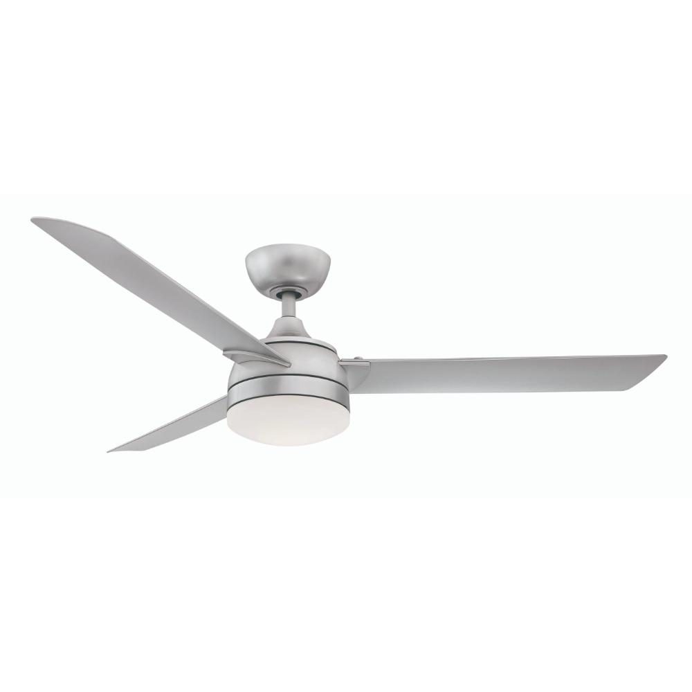 Fanimation Xeno Wet - 56 inch - Silver with Silver Blades and LED Indoor/Outdoor Fan
