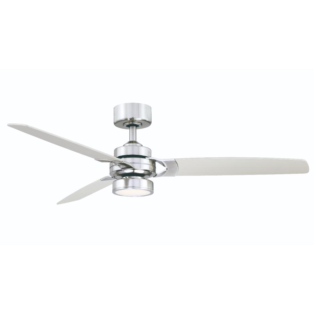 Fanimation FP7634BN Amped 52 inch Indoor Ceiling Fan with Brushed Nickel Blades and LED Light Kit - Brushed Nickel