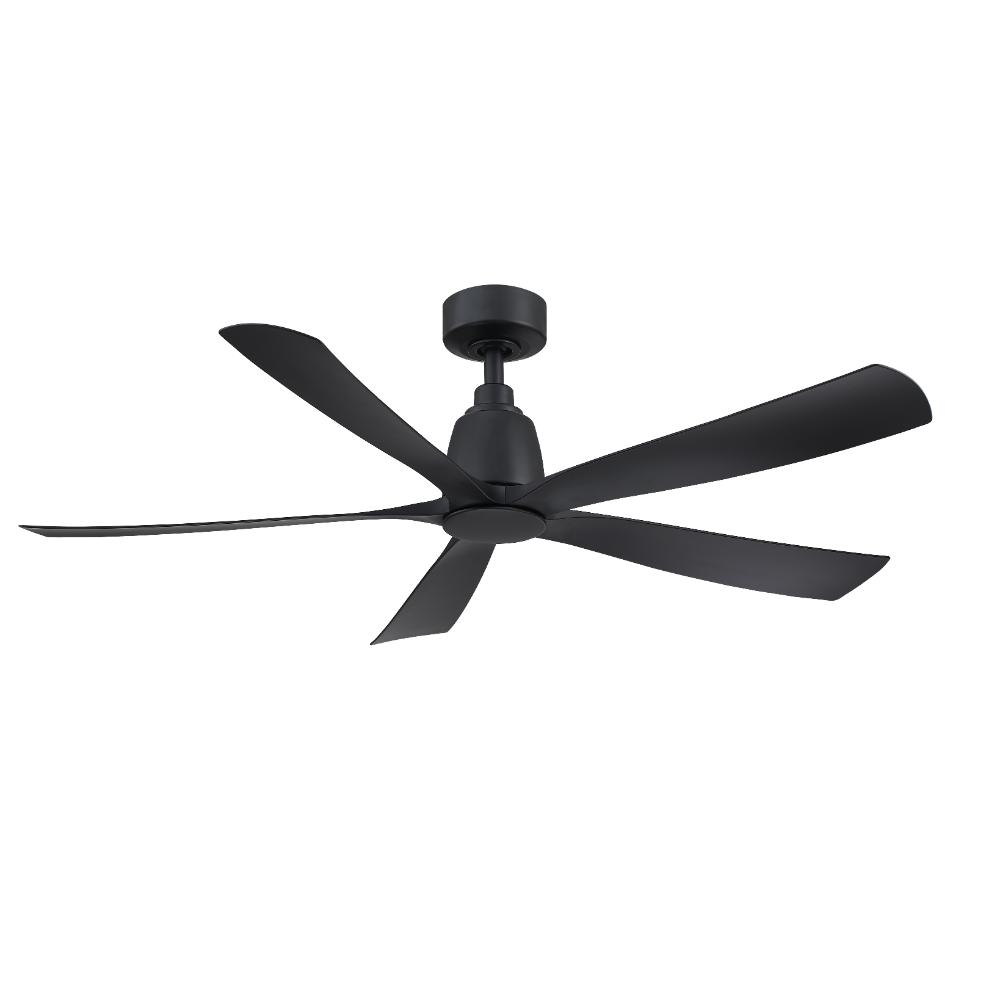 Fanimation FPD5534BL Kute5 52 inch Indoor/Outdoor Ceiling Fan with Black Blades - Black