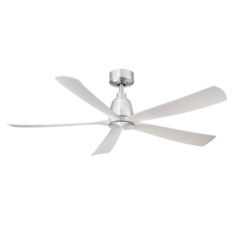 Fanimation FPD5534BN Kute5 52 inch Indoor/Outdoor Ceiling Fan with Brushed Nickel Blades - Brushed Nickel