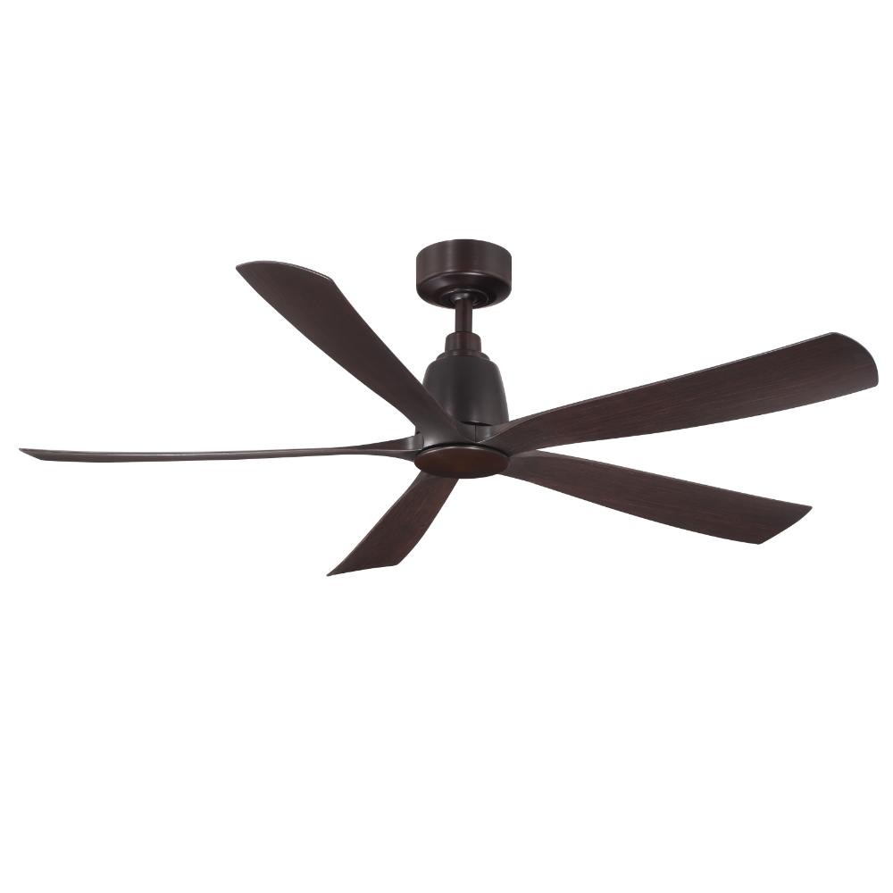Fanimation FPD5534DZ Kute5 52 inch Indoor/Outdoor Ceiling Fan with Dark Walnut Blades - Dark Bronze