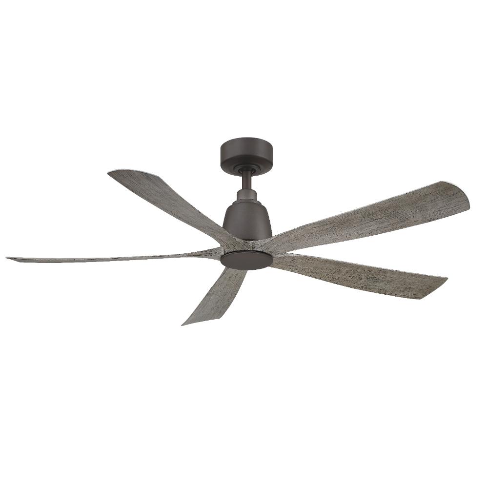 Fanimation FPD5534GR Kute5 52 inch Indoor/Outdoor Ceiling Fan with Weathered Wood Blades - Matte Greige
