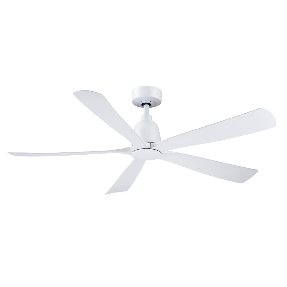 Fanimation FPD5534MW Kute5 52 inch Indoor/Outdoor Ceiling Fan with Matte White Blades - Matte White