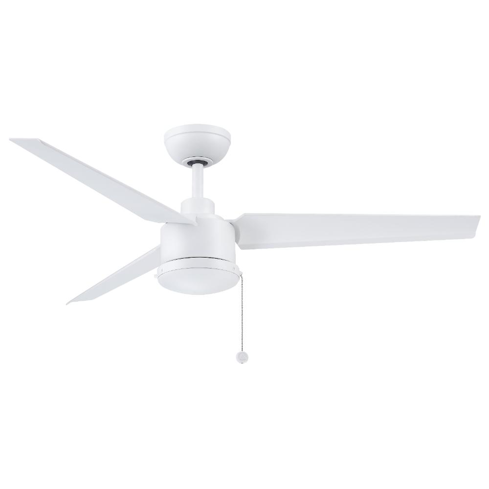 Fanimation FPD7617MWW PC/DC 52 inch Indoor/Outdoor Ceiling Fan with Matte White Blades - Matte White