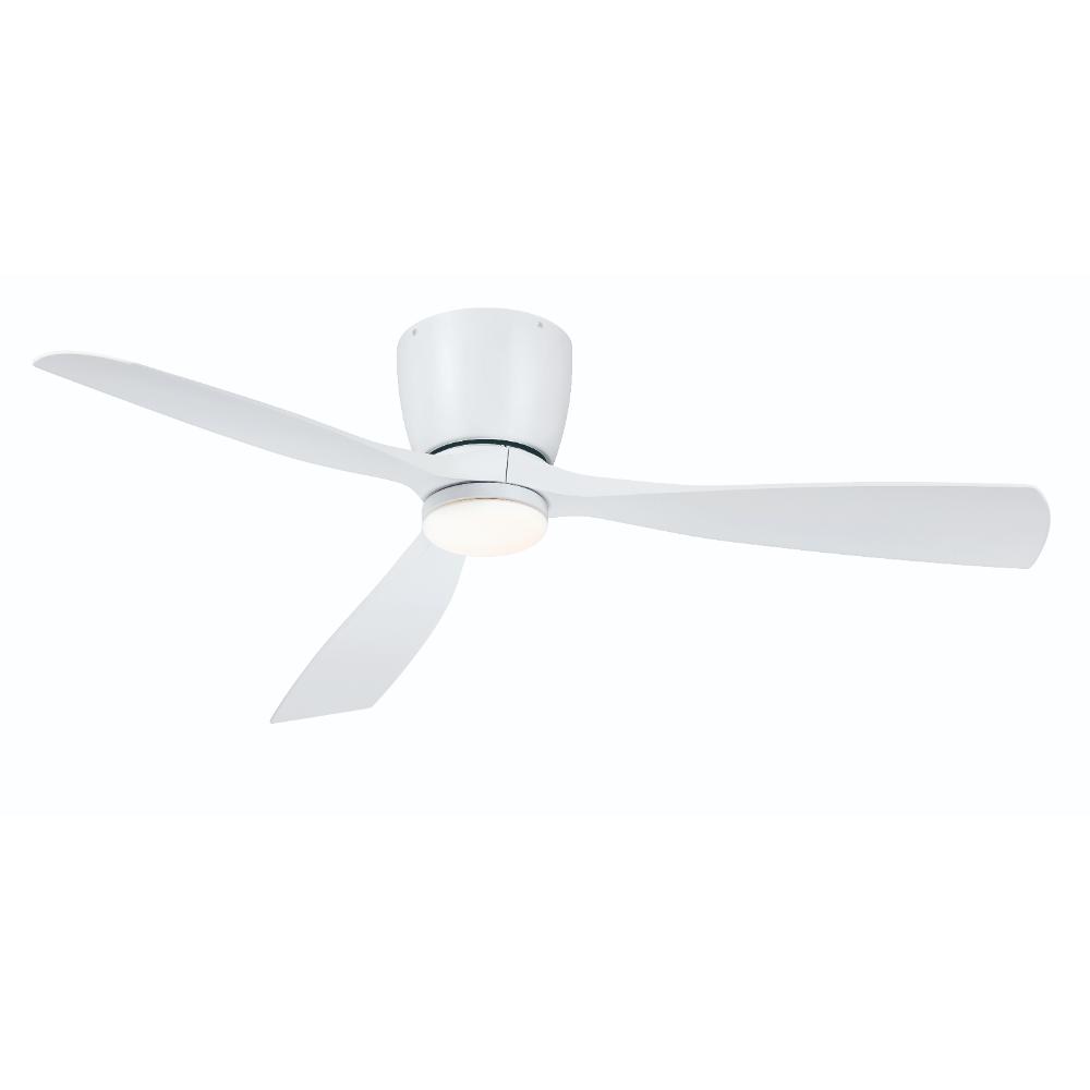 Fanimation FPS7679MW Klinch 52 inch Indoor/Outdoor Ceiling Fan with LED Light Kit - Matte White