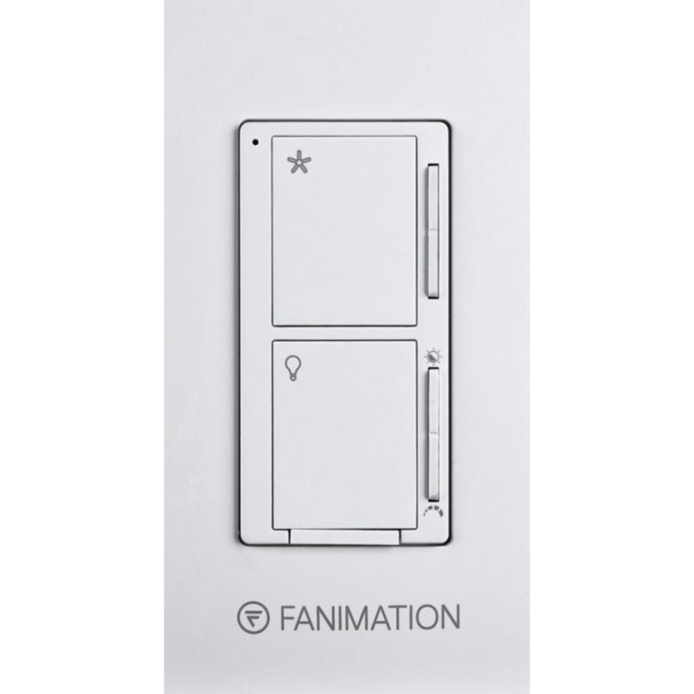 Fanimation WC4WH Wall Control - Fan 3 Speeds & CCT Light - WH