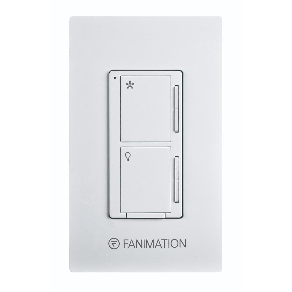 Fanimation WC2WH Wall Control - Fan 3 Speeds and Dimming Light - White