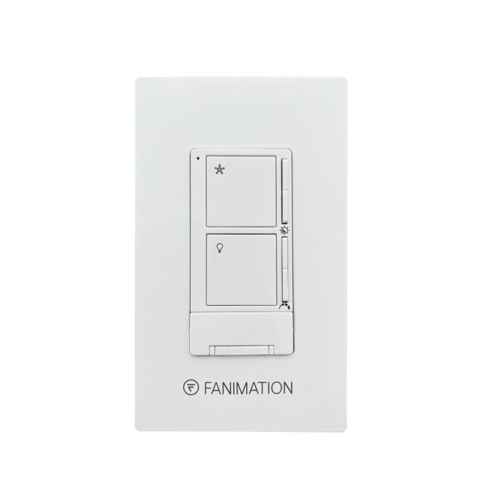 Fanimation WT503WH Ceiling Fan Wall Control - Fan 3 Speeds and CCT Light - White