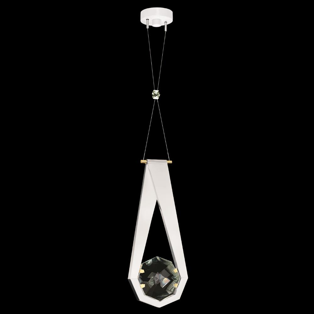 Fine Art Handcrafted Lighting 100002-2 Aria 10.25"W Round Pendant in White/Gold Accents