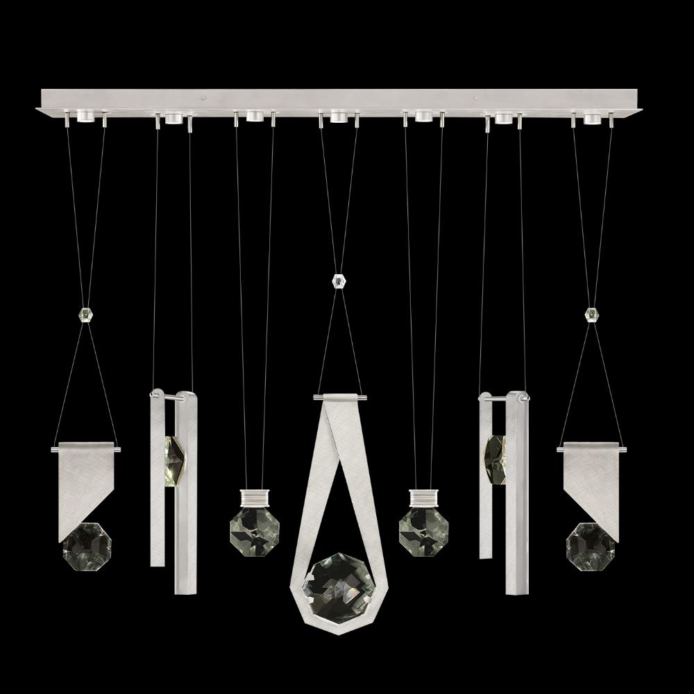Fine Art Handcrafted Lighting 100007-1-1123344 Aria 60"W Linear Pendant in Brushed Silver