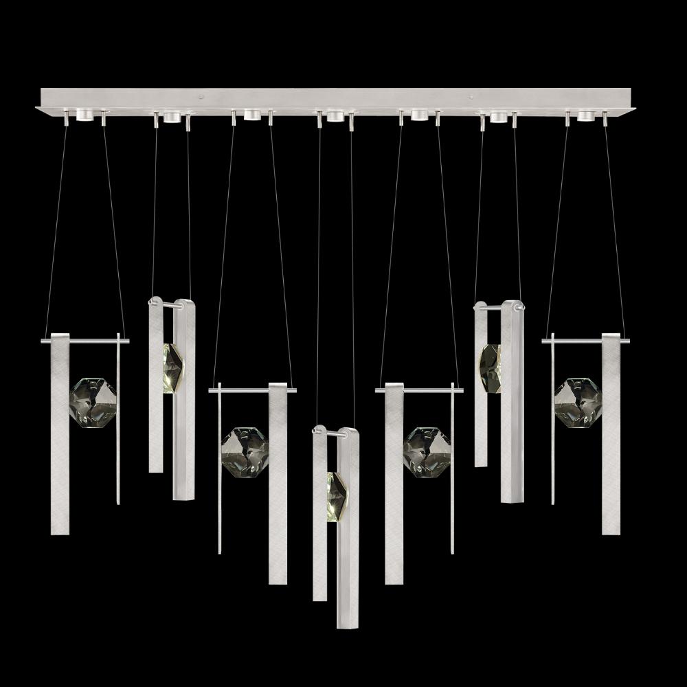 Fine Art Handcrafted Lighting 100007-1-3333333 Aria 60"W Linear Pendant in Brushed Silver