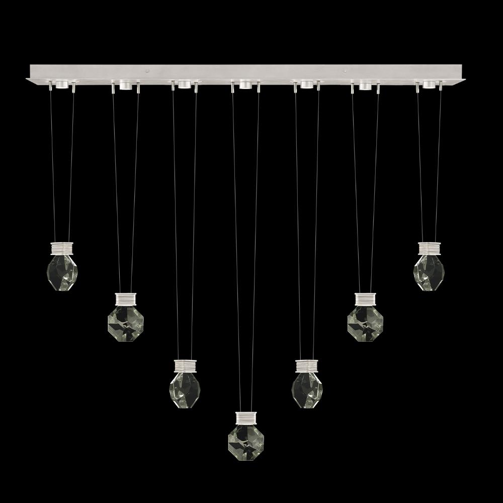 Fine Art Handcrafted Lighting 100007-1-4444444 Aria 60"W Linear Pendant in Brushed Silver