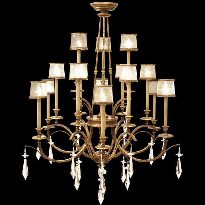 Fine Art Lamps 567740ST Monte Carlo 58" Round Chandelier in Gold