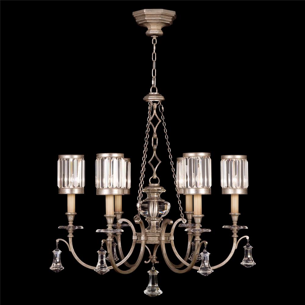 Fine Art Lamps 584240-2ST Eaton Place 32" Round Chandelier in Silver