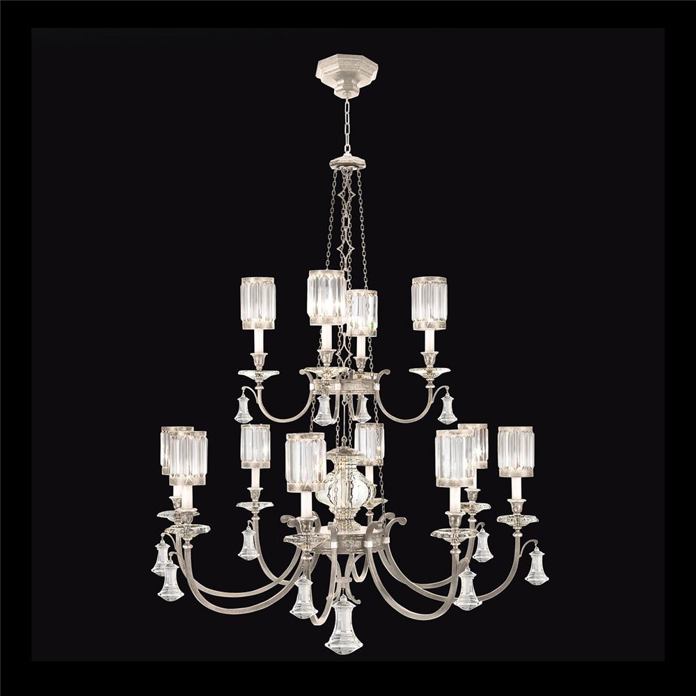 Fine Art Lamps 584740-2ST Eaton Place 53" Round Chandelier in Silver