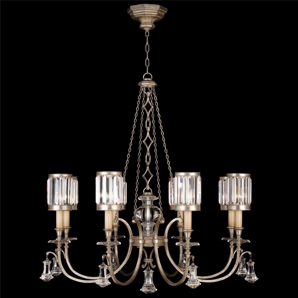Fine Art Lamps 585240-2ST Eaton Place 43" Round Chandelier in Silver