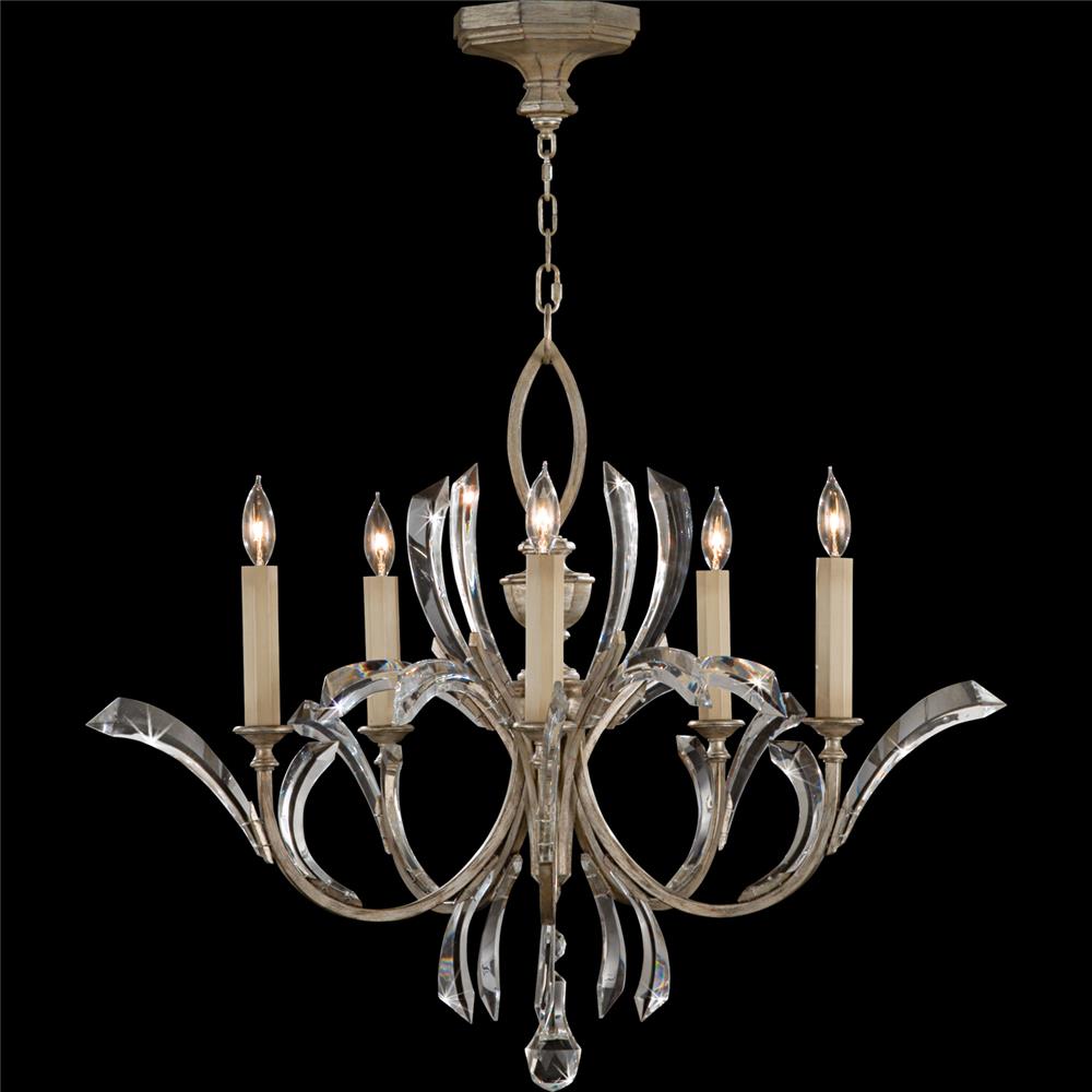 Fine Art Lamps 702240ST Beveled Arcs 36" Round Chandelier in Silver