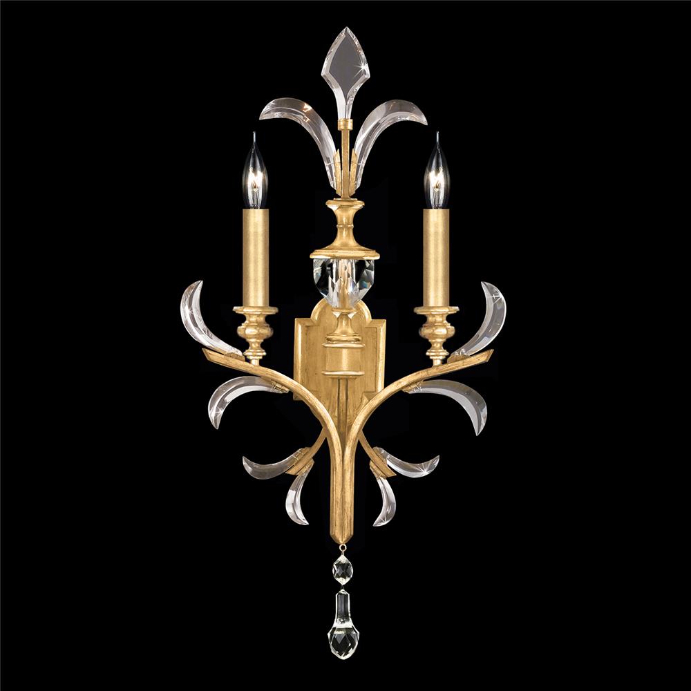 Fine Art Lamps 704850-SF3 Beveled Arcs 32" Sconce in Gold Leaf