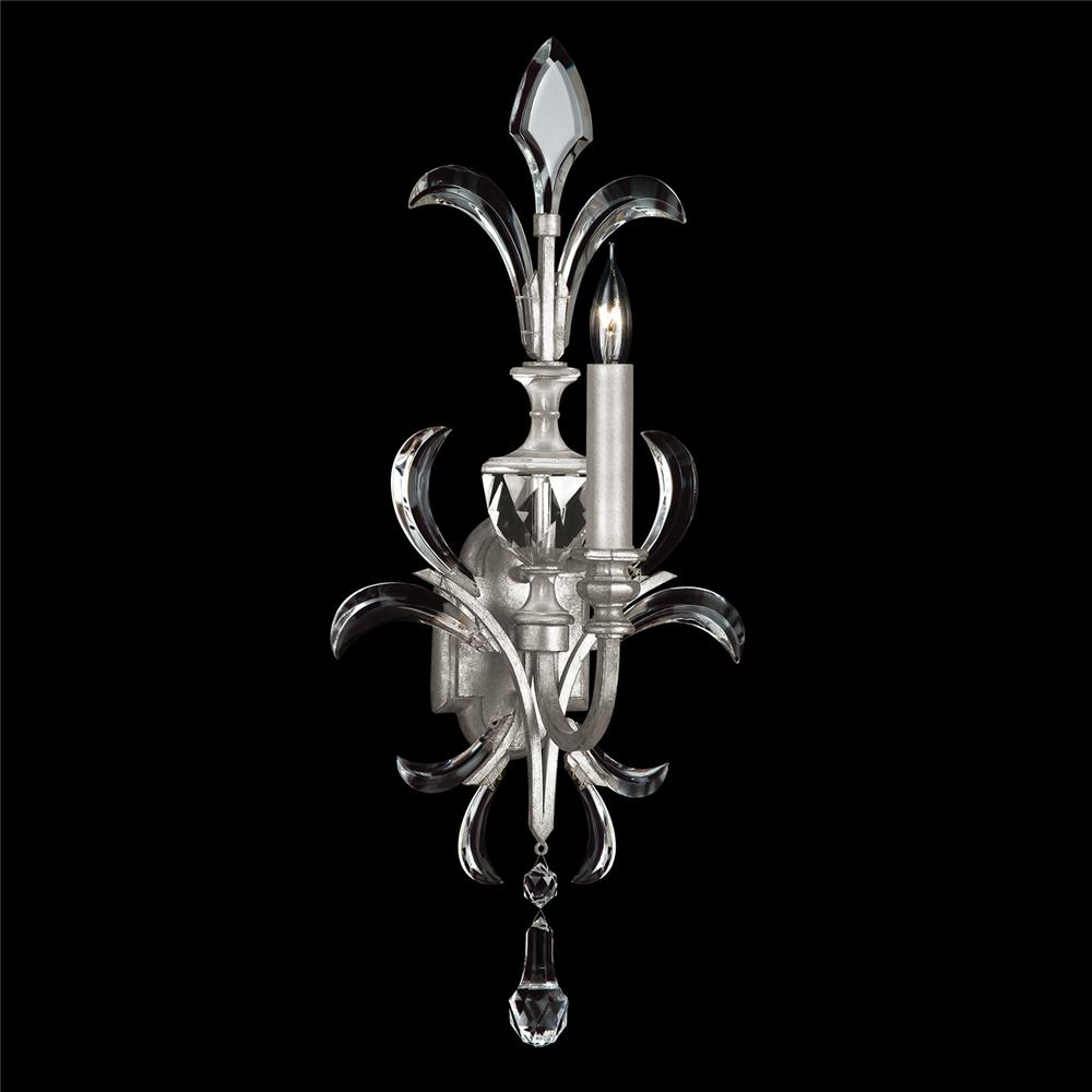 Fine Art Lamps 704950-SF4 Beveled Arcs 29" Sconce in Silver Leaf